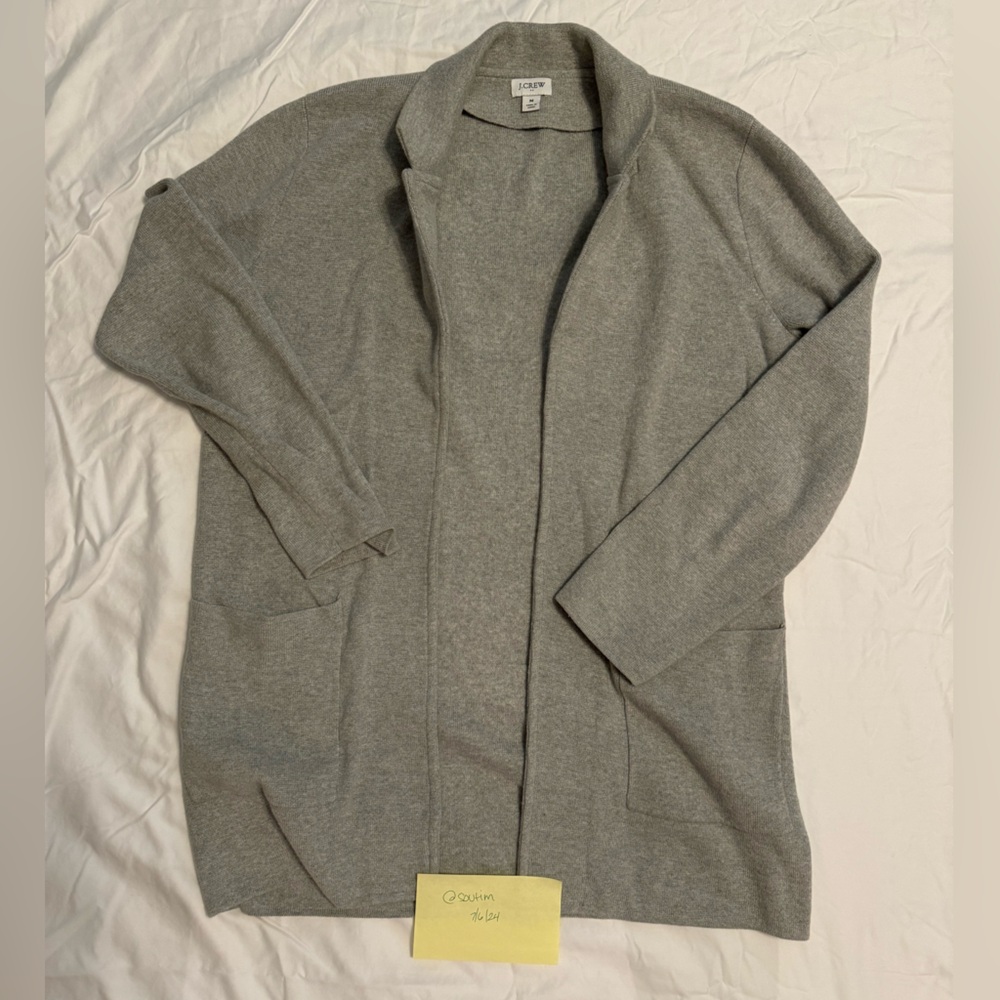 J. Crew sweater blazer. Gray. Size M